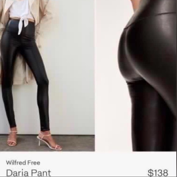 Aritzia Wilfred Free Daria Leather Leggings - Picture 4 of 13